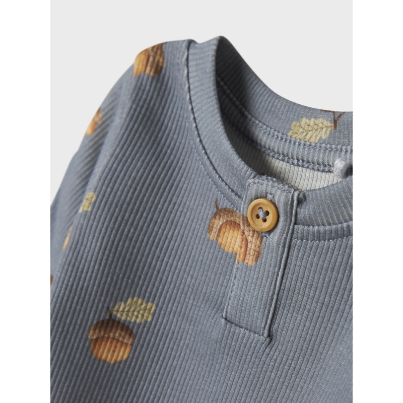 NAME IT BABY Olyan L/S Bodystocking - Tradewinds