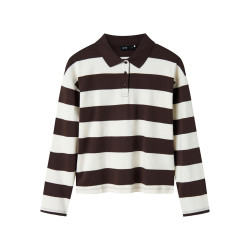 LMTD Klivas L/S Polo - Chocolate Brown