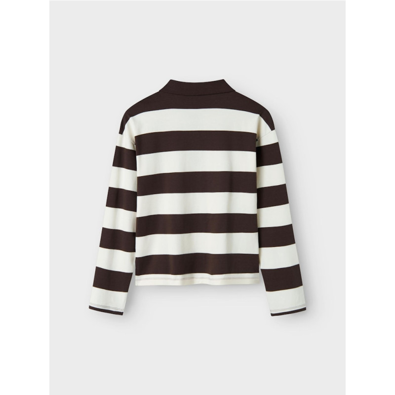 LMTD Klivas L/S Polo - Chocolate Brown
