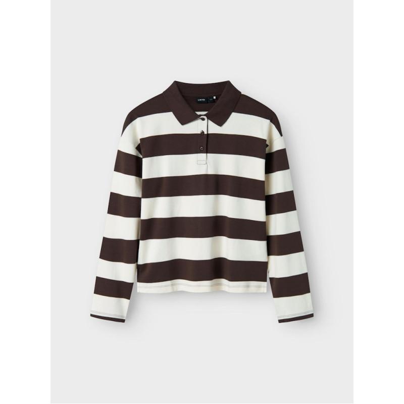 LMTD Klivas L/S Polo - Chocolate Brown