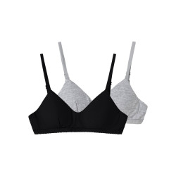 LMTD Nantelle 2-Pak Bralette - Sort