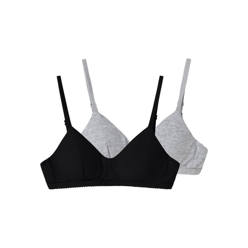 LMTD Nantelle 2-Pak Bralette - Sort