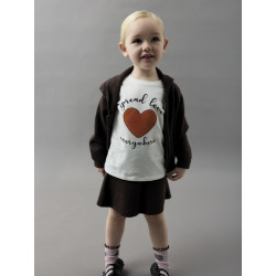 NAME IT MINI Nilla Strik Nederdel - Seal Brown