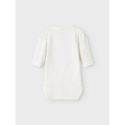 NAME IT BABY Oasa L/S Bodystocking - Cloud Dancer