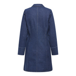 JDY Sally L/S Denim Kjole - Dark Blue Denim