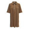 ONLY Gry-Nessa S/S Fløjl Kjole - Toasted Coconut
