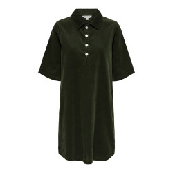 ONLY Gry-Nessa S/S Fløjl Kjole - Rosin