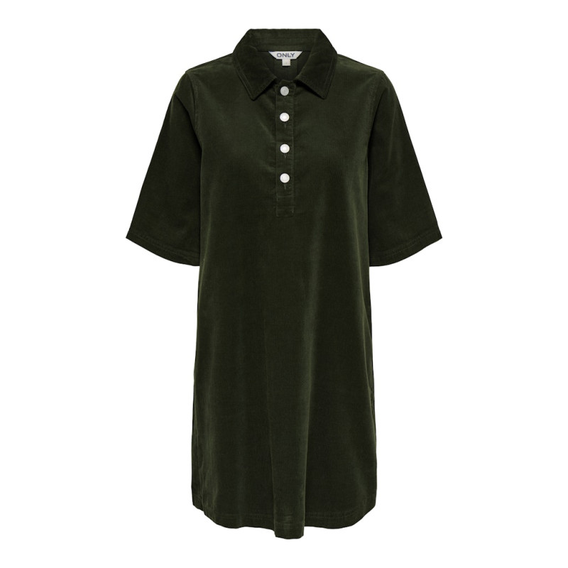 ONLY Gry-Nessa S/S Fløjl Kjole - Rosin