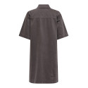 ONLY Belle-Silla S/S Denim Kjole - Seal Brown