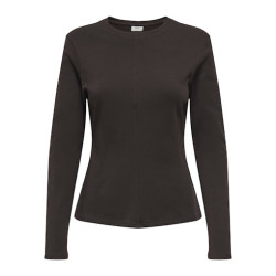 JDY Eva L/S Top - Black Coffee