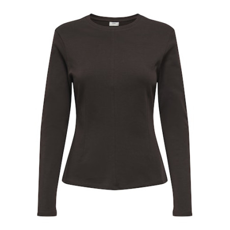 JDY Eva L/S Top - Black Coffee