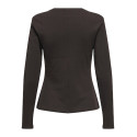 JDY Eva L/S Top - Black Coffee