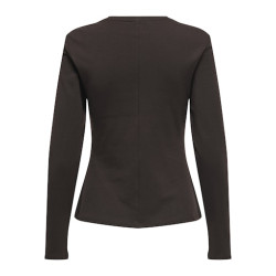 JDY Eva L/S Top - Black Coffee