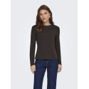 JDY Eva L/S Top - Black Coffee