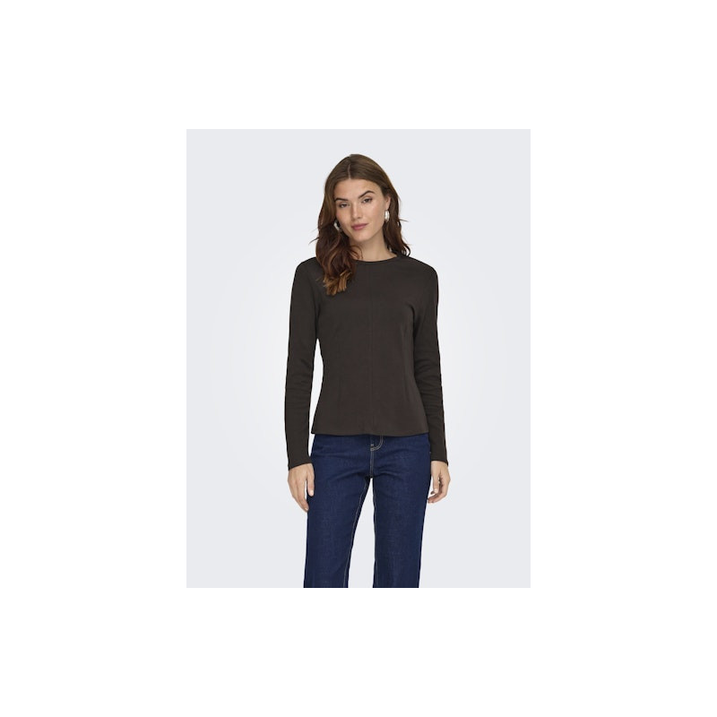 JDY Eva L/S Top - Black Coffee