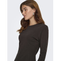JDY Eva L/S Top - Black Coffee