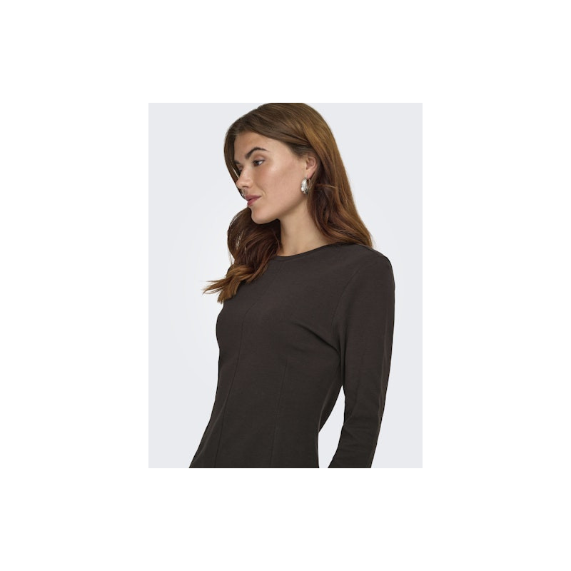 JDY Eva L/S Top - Black Coffee