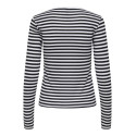ONLY Elli L/S Bluse - Sort / Hvid