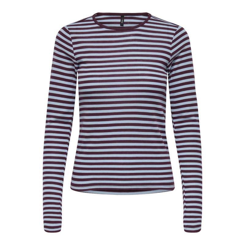 ONLY Elli L/S Bluse - Cabernet / Cashmere Blue