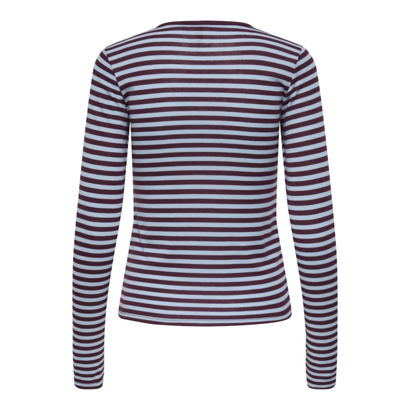 ONLY Elli L/S Bluse - Cabernet / Cashmere Blue