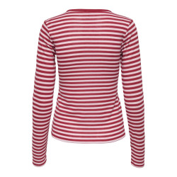 ONLY Elli L/S Bluse - Salsa / Parfait Pink