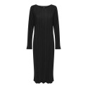 ONLY Pery L/S Midaxi Kjole - Sort