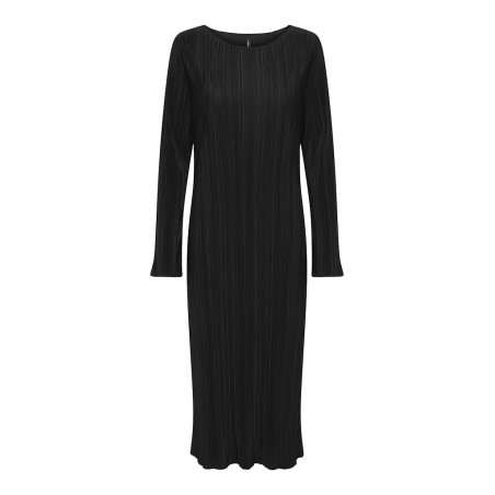 ONLY Pery L/S Midaxi Kjole - Sort