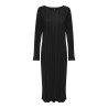 ONLY Pery L/S Midaxi Kjole - Sort