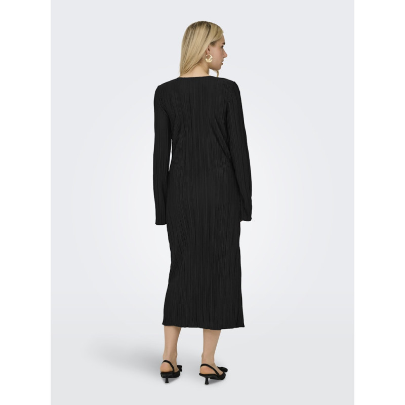 ONLY Pery L/S Midaxi Kjole - Sort