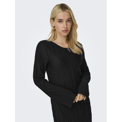 ONLY Pery L/S Midaxi Kjole - Sort