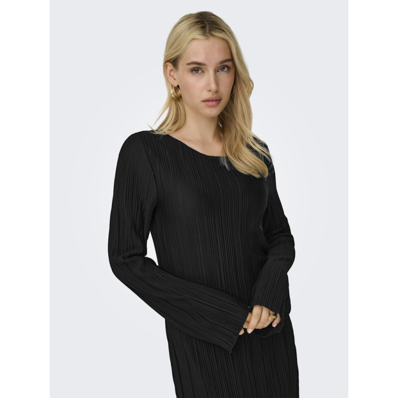ONLY Pery L/S Midaxi Kjole - Sort