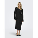 ONLY Pery L/S Midaxi Kjole - Sort