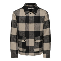 ONLY & SONS Connor Ternet Overshirt - Silver Lining