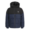 JACK & JONES JUNIOR Maze Logo Puffer Jakke - Sky Captain