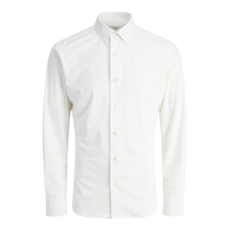 JACK & JONES Blaactive Stretch L/S Skjorte - Hvid
