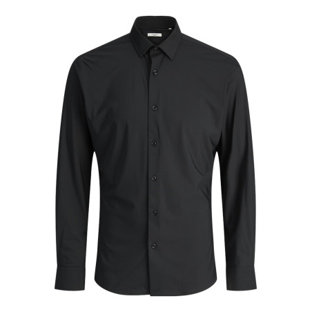 JACK & JONES Blaactive Stretch L/S Skjorte - Sort