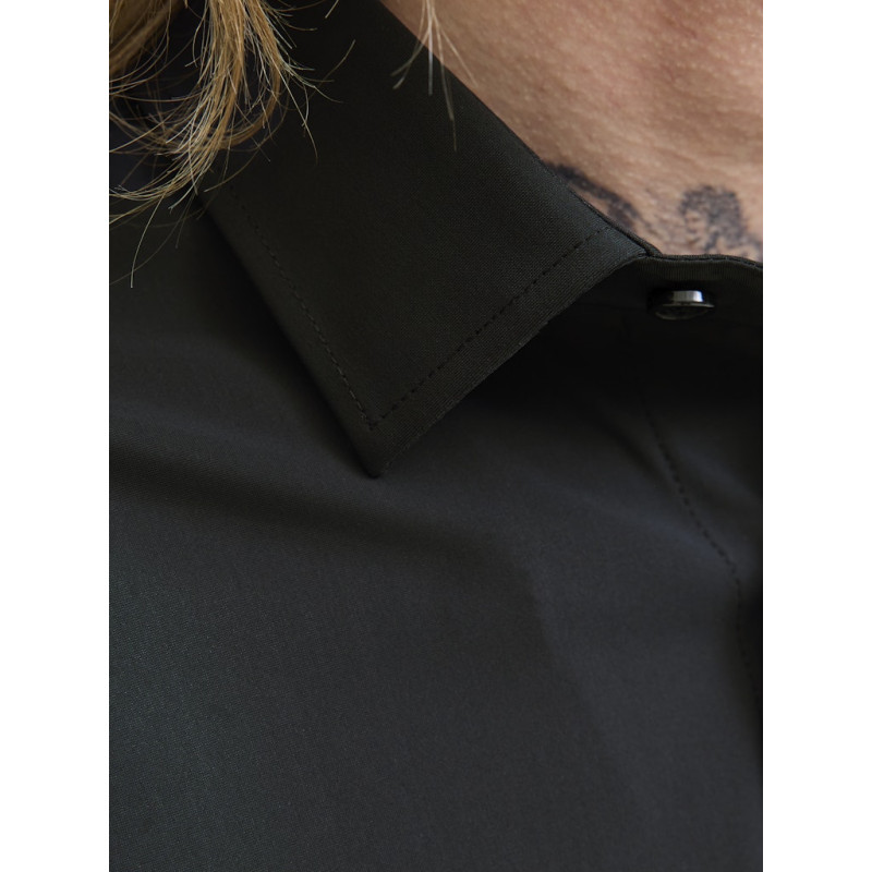 JACK & JONES Blaactive Stretch L/S Skjorte - Sort
