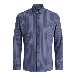 JACK & JONES PLUS Blaactive Stretch L/S Skjorte - Night Sky