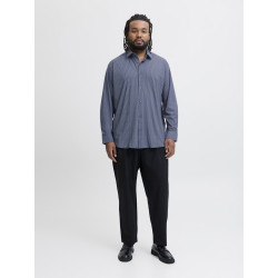 JACK & JONES PLUS Blaactive Stretch L/S Skjorte - Night Sky