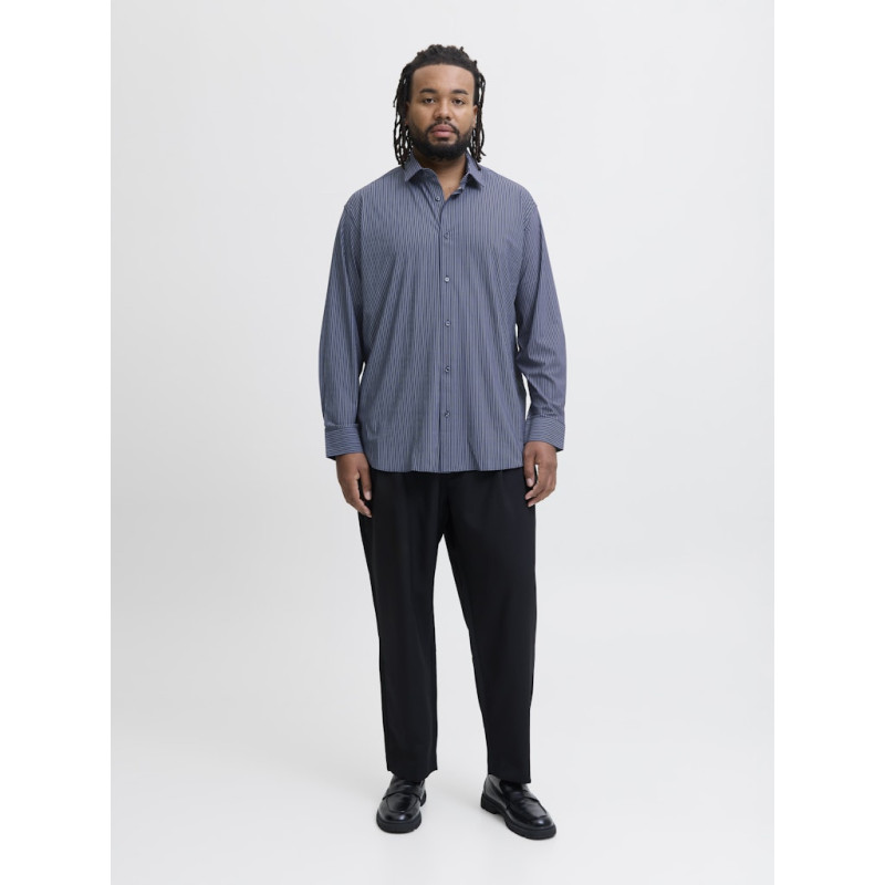 JACK & JONES PLUS Blaactive Stretch L/S Skjorte - Night Sky