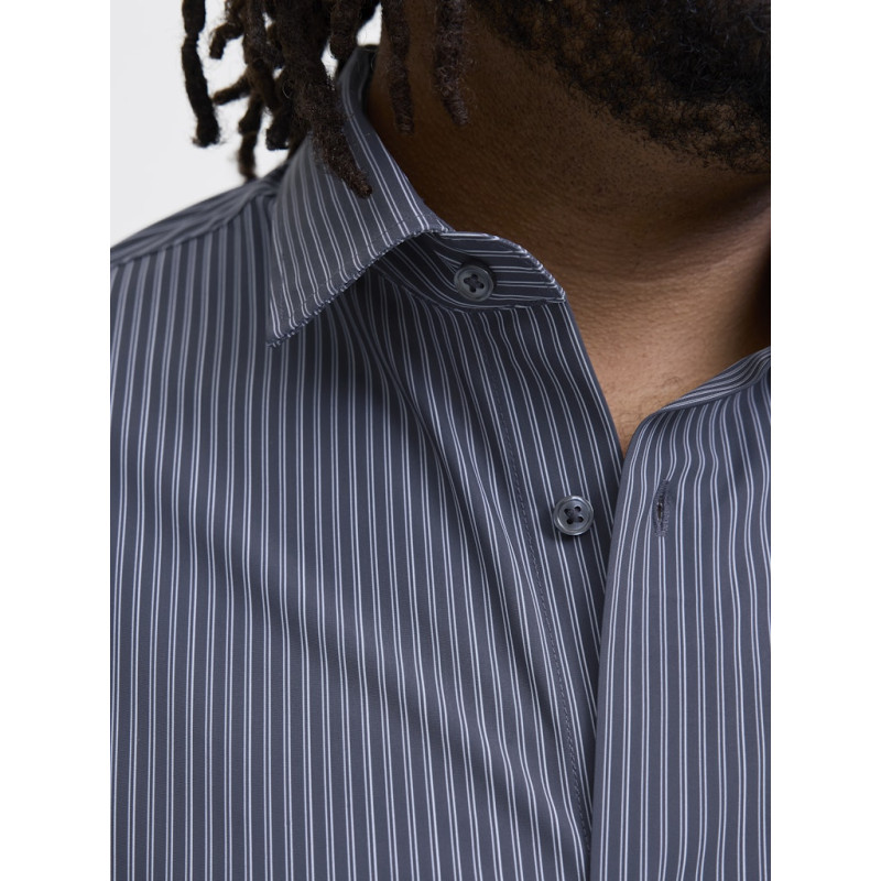 JACK & JONES PLUS Blaactive Stretch L/S Skjorte - Night Sky