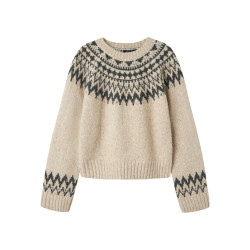 LMTD Neelina Strik Sweater - Oatmeal