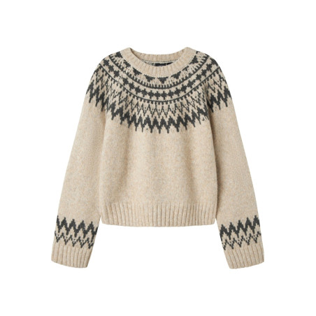 LMTD Neelina Strik Sweater - Oatmeal