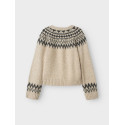 LMTD Neelina Strik Sweater - Oatmeal