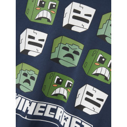 NAME IT KIDS Saag Minecraft Sweatshirt - Insignia Blue