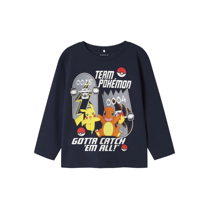 NAME IT MINI Stern Pokemon Bluse - Navy Blazer