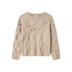 NAME IT KIDS Olivia L/S Strik Sweater - Peyote