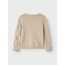 NAME IT KIDS Olivia L/S Strik Sweater - Peyote