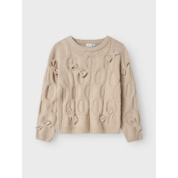 NAME IT KIDS Olivia L/S Strik Sweater - Peyote
