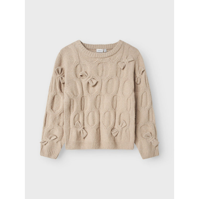 NAME IT KIDS Olivia L/S Strik Sweater - Peyote